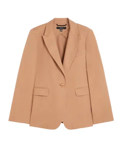 WEEKEND MAX MARA COTTON AND LINEN BLAZER