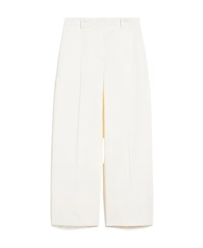 WEEKEND MAX MARA COTTON AND LINEN TROUSERS
