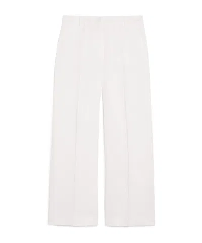 WEEKEND MAX MARA LINEN CANVAS TROUSERS