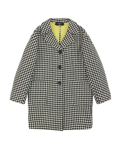 WEEKEND MAX MARA LOGO HOUNDSTOOTH COAT