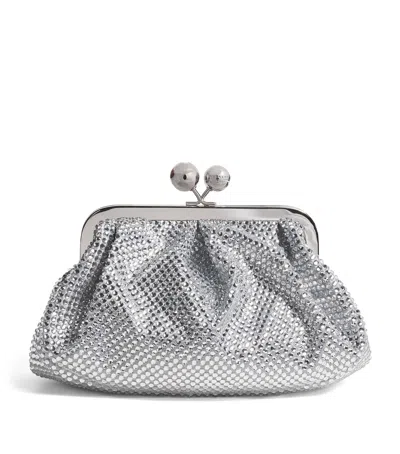 WEEKEND MAX MARA MEDIUM EMBELLISHED PASTICCINO CLUTCH BAG