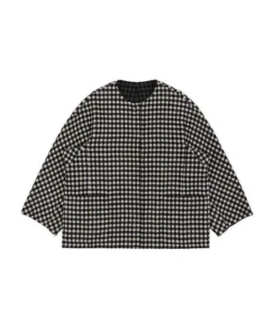 WEEKEND MAX MARA PLAID DOUBLE-SIDED SHORT COAT