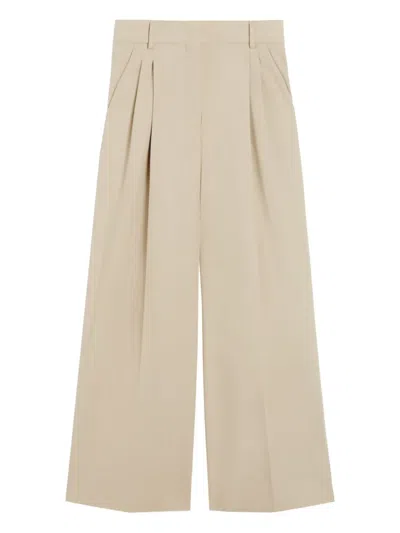 WEEKEND MAX MARA PLEATED WIDE-LEG TROUSERS