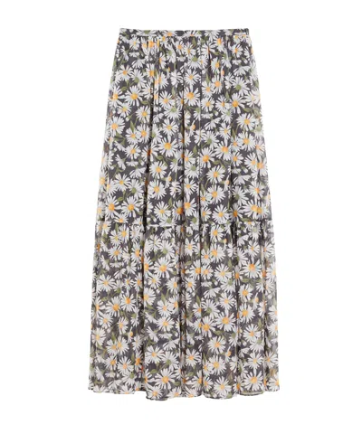 WEEKEND MAX MARA WEEKEND MAX MARA ARTELLO ALLOVER FLORAL PRINTED MAXI SKIRT