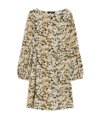 WEEKEND MAX MARA SILK CRÊPE DE CHINE DRESS