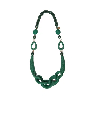 WEEKEND MAX MARA WEEKEND MAX MARA LOGO ENGRAVED NECKLACE