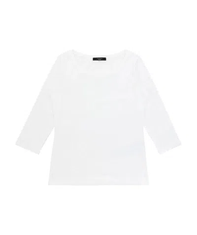 WEEKEND MAX MARA ROUND COLLAR AND LONG-SLEEVED T-SHIRT