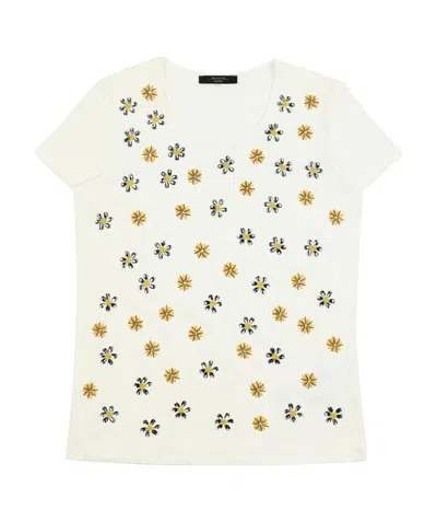WEEKEND MAX MARA T-SHIRT WITH ROUND NECK AND SHORT SLEEVES