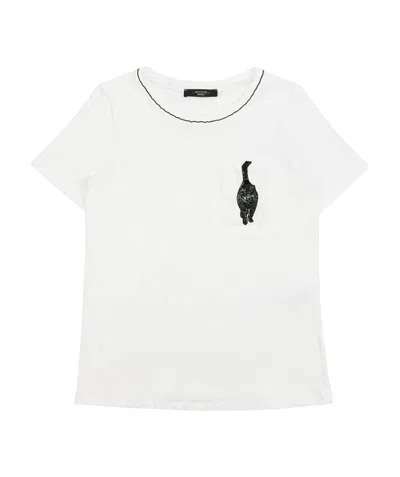 WEEKEND MAX MARA T-SHIRT WITH ROUND NECK AND SHORT SLEEVES