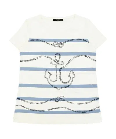 WEEKEND MAX MARA T-SHIRT WITH ROUND NECK AND SHORT SLEEVES