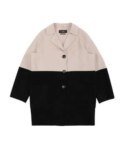 WEEKEND MAX MARA WOOL PATCHWORK COAT