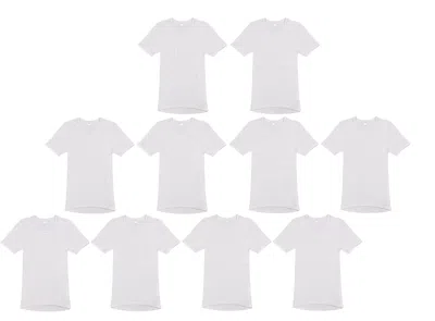 WEISS 10 AMMANN HERREN 1/2 ARM UNTERHEMDEN DOPPELRIPP WEISS 261610