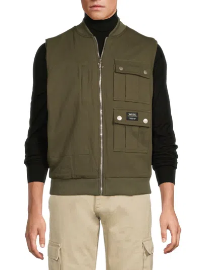 WESC MEN'S COTTON PADDED UTLITY VEST