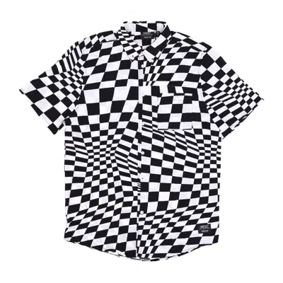 WESC ODEN WY WARP AOP SHIRT MEN'S SHORT SLEEVE SHIRT BLACK