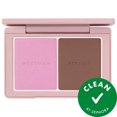WESTMAN ATELIER BABY CHEEKS + FACE TRACE SCULPTING POWDER DUO TULLE & TRUFFLE 0.17 OZ / 4.8 G