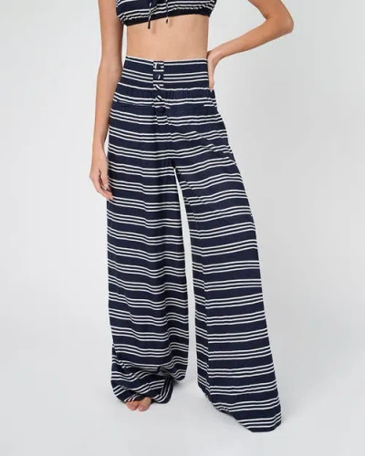 WEWOREWHAT WEWOREWHAT BUTTON FRONT PALAZZO PANT