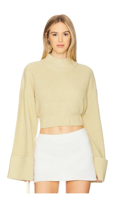 WEWOREWHAT CROPPED TURTLENECK SWEATER