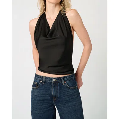 WEWOREWHAT WEWOREWHAT HALTER COWL NECK TOP
