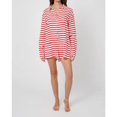 WEWOREWHAT WEWOREWHAT LINEN BEACH ROMPER