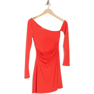 WEWOREWHAT WEWOREWHAT ONE-SHOULDER LONG SLEEVE MINIDRESS