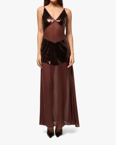 WEWOREWHAT WEWOREWHAT SHEER PANEL MAXI DRESS