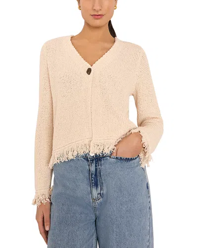 WHISTLES FRINGE DETAIL CARDIGAN