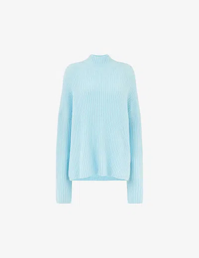 WHISTLES OMENS WHISTLES HIGH-NECK RIBBED KNITTED JUMPER