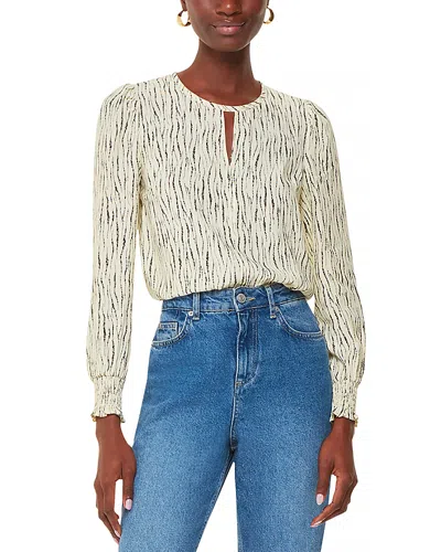 WHISTLES SHIBORI STRIPE BLOUSE