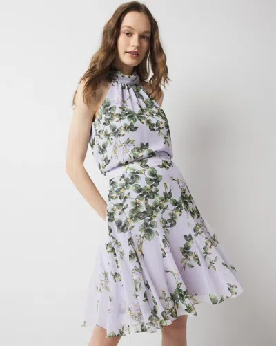 WHITE HOUSE BLACK MARKET FLORAL MINI SKIRT