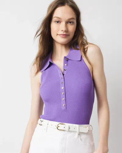 WHITE HOUSE BLACK MARKET HENLEY SWEATER TANK TOP