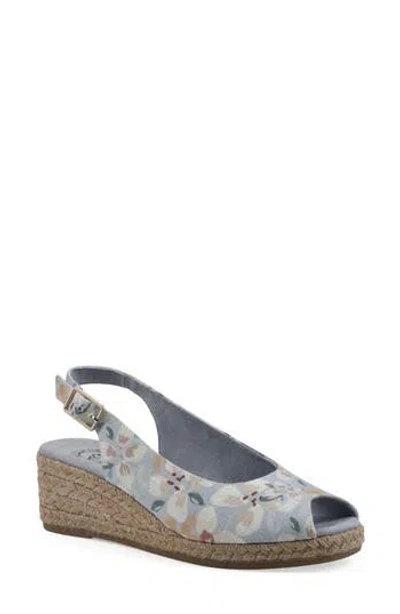 WHITE MOUNTAIN FOOTWEAR WHITE MOUNTAIN FOOTWEAR MAIZE SLINGBACK WEDGE SANDAL