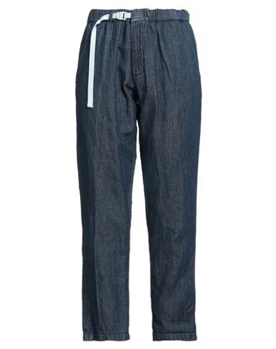 WHITE SAND WHITE SAND WOMAN JEANS BLUE SIZE 8 COTTON, LINEN