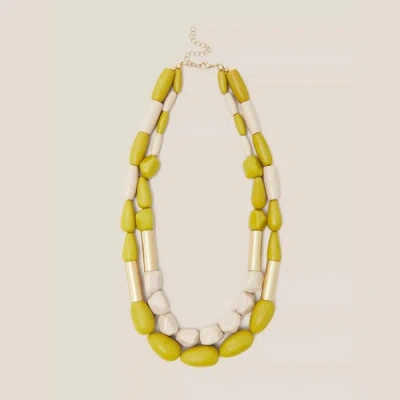 WHITE STUFF JASMINE BEAD NECKLACE