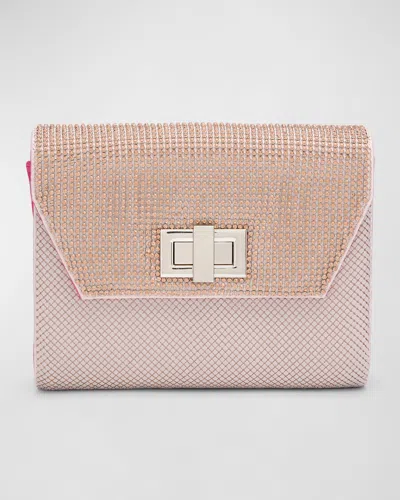 WHITING & DAVIS MESH CRYSTAL EVENING CLUTCH BAG