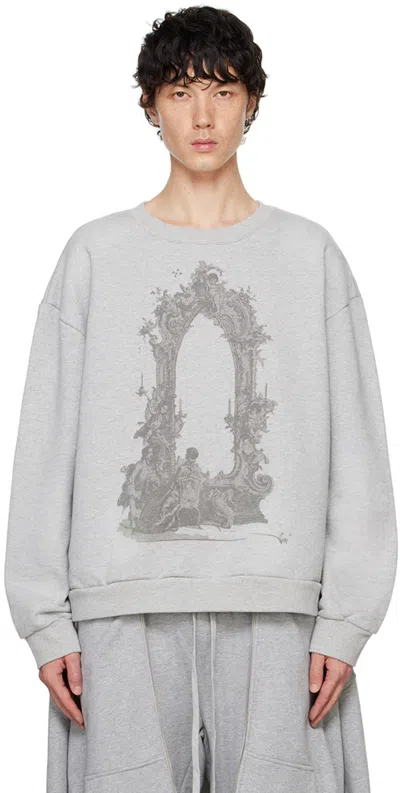 WHO DECIDES WAR GRAY ARC MIRROR SWEATSHIRT