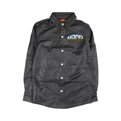 WHO DECIDES WAR WHO DECIDES WAR MRDR LEATHER WORK SHIRT 'BLACK'