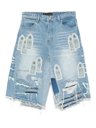 WHO DECIDES WAR PATCHED ARCH REPAIRED BLOWOUT SHORTS