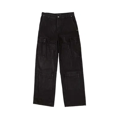 WHO DECIDES WAR WHO DECIDES WAR WAXED CARGO PANTS 'COAL' | BLACK | MEN'S SIZE 38