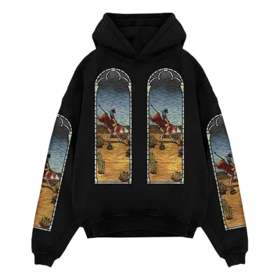 WHO DECIDES WAR Who Decides War x EST Gee Stained Glass Hoodie 'Black'