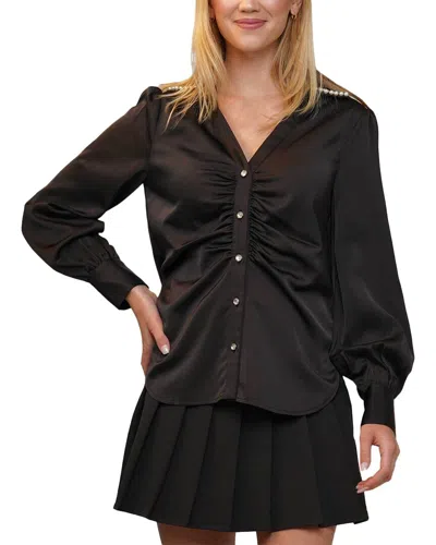 WHY DRESS WHY DRESS PEARL NECK BUTTON UP