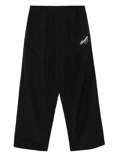 WILLY CHAVARRIA LOGO-EMBROIDERED TRACK PANTS