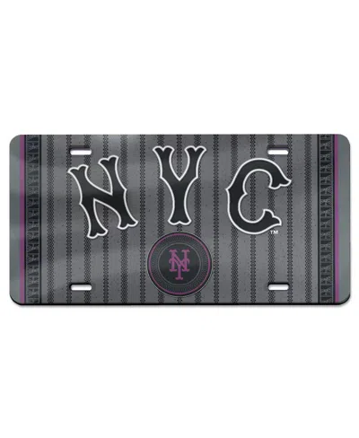 WINCRAFT NEW YORK METS 2024 CITY CONNECT LASER CUT ACRYLIC LICENSE PLATE