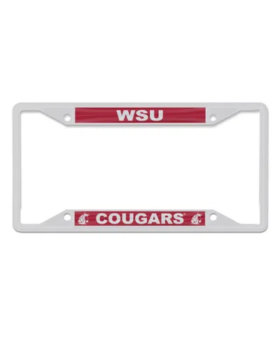 WINCRAFT WASHINGTON STATE COUGARS CHROME COLOR LICENSE PLATE FRAME