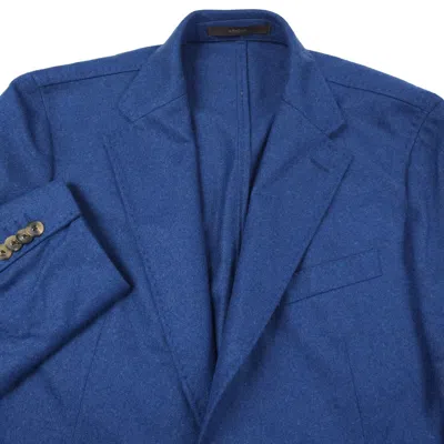 WINDSOR $1395 WINDSOR GIRO J52 UNLINED BLUE CASHMERE BLAZER JACKET MENS 42 (EUR 52)