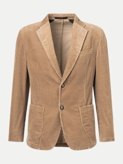 WINDSOR WINDSOR MEN CORDUROY MODULAR JACKET GIRO, PASTEL BROWN, 50