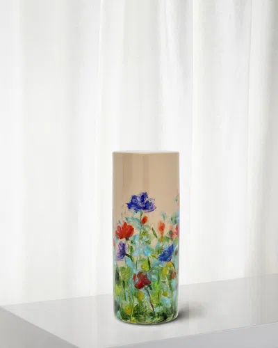 WINWARD HOME FLORAL CYLINDER VASE