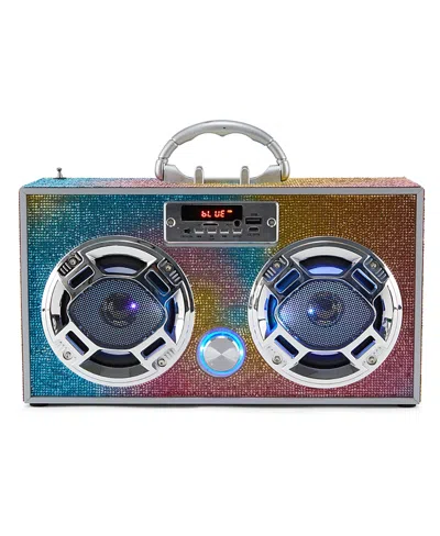 WIRELESS EXPRESS BLUETOOTH FM RADIO WITH LED SPEAKERS BOOMBOX - AGES 6+