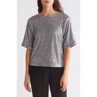WISHLIST WISHLIST SHORT SLEEVE SEQUIN TOP