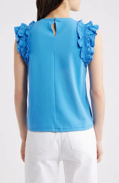 WIT & WISDOM WIT & WISDOM RUFFLE SLEEVE TOP