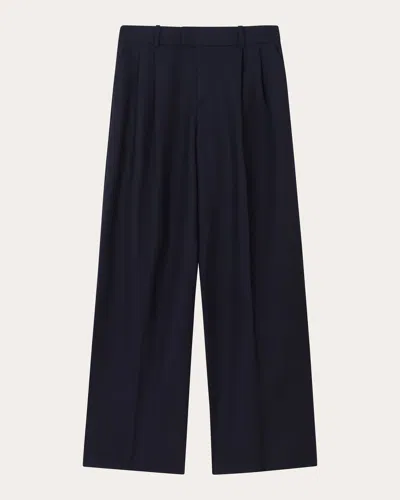 WITH NOTHING UNDERNEATH WOMEN'S RAMPLING WOOL WIDE-LEG TROUSERS